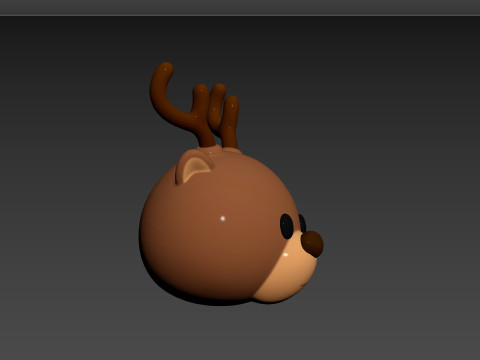 Prop152 Reindeer Head Modelo 3D