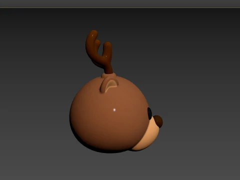 Prop152 Reindeer Head 3D Model