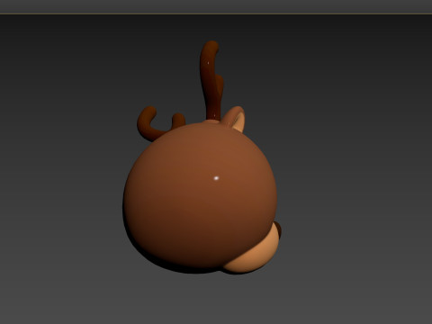 Prop152 Reindeer Head Modelo 3D