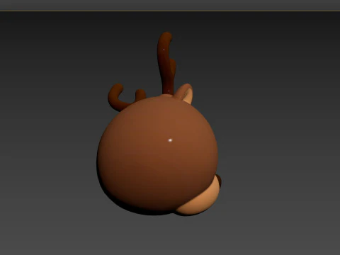 Prop152 Reindeer Head 3D Model