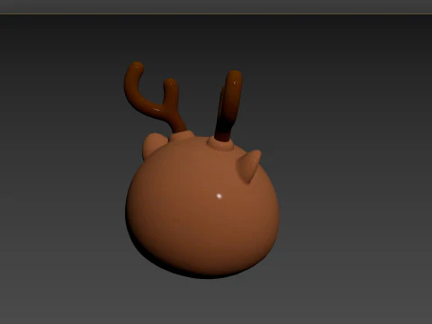 Prop152 Reindeer Head 3D Model