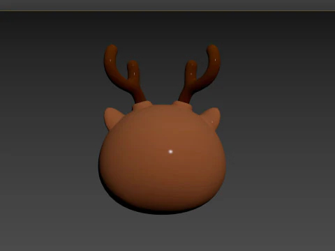 Prop152 Reindeer Head 3D Model