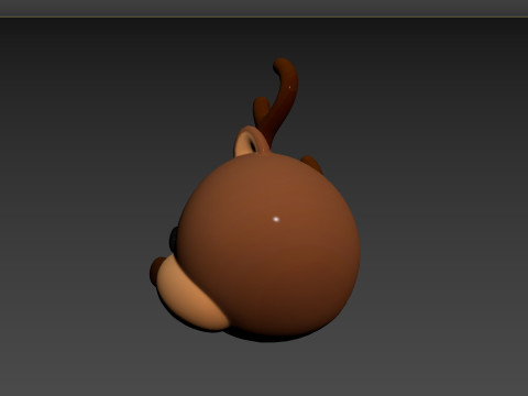 Prop152 Reindeer Head Modelo 3D