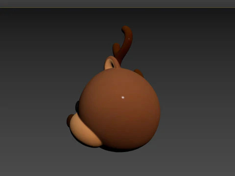 Prop152 Reindeer Head 3D Model