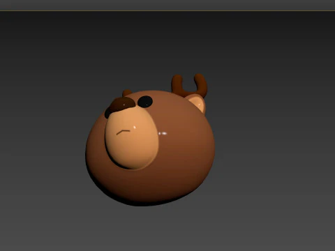 Prop152 Reindeer Head 3D Model