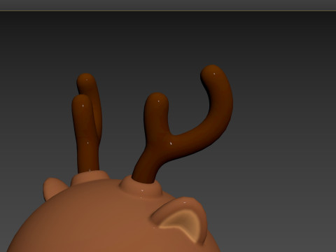 Prop152 Reindeer Head Modelo 3D