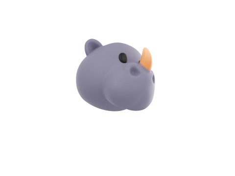 Prop153 Rhino Head 3D मॉडल