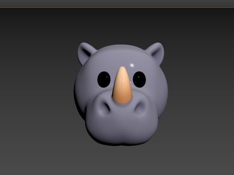 Prop153 Rhino Head 3D मॉडल