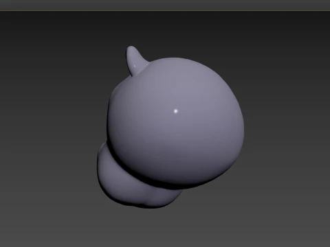Prop153 Rhino Head 3D Model