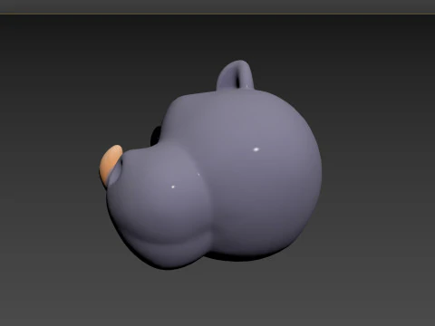 Prop153 Rhino Head 3D Model