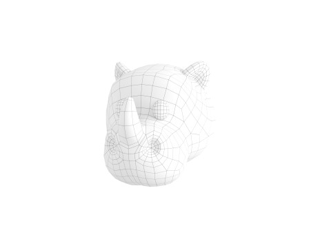 Prop153 Rhino Head 3D मॉडल