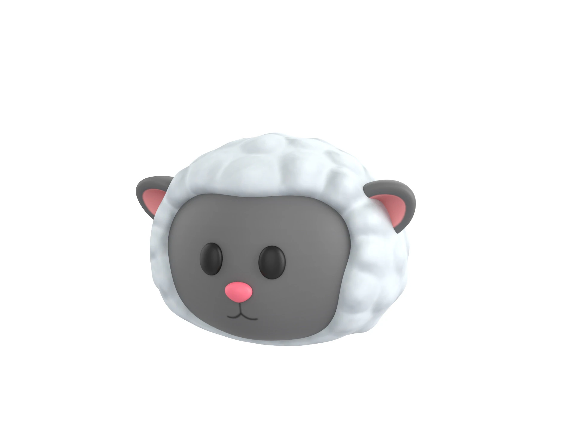 Prop154 Sheep Head 3D Model .c4d .max .obj .3ds .fbx .stl .blend 