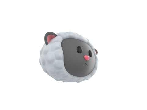 Prop154 Sheep Head 3Dモデル