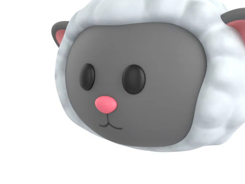 Prop154 Sheep Head 3D Model