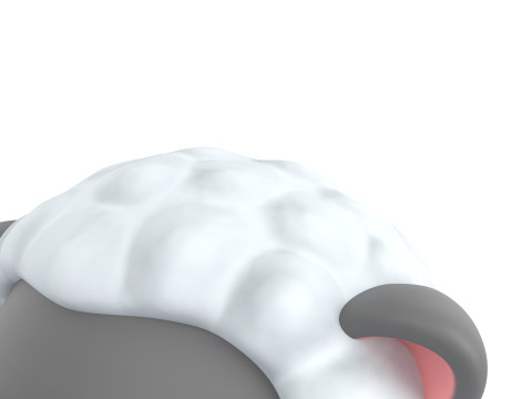 Prop154 Sheep Head 3Dモデル