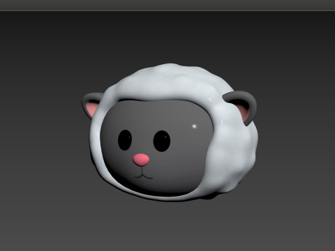 Prop154 Sheep Head 3Dモデル