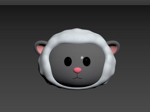 Prop154 Sheep Head 3Dモデル
