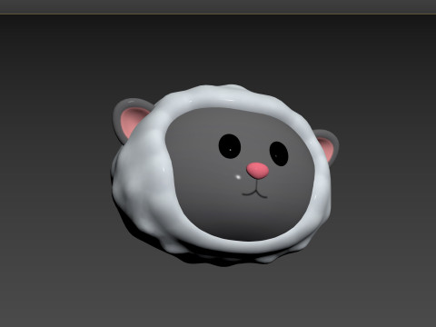 Prop154 Sheep Head 3Dモデル