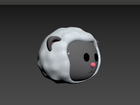 Prop154 Sheep Head 3Dモデル