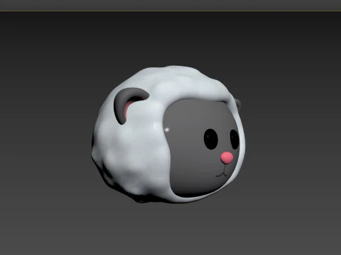 Prop154 Sheep Head 3D Model