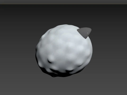 Prop154 Sheep Head 3D Model