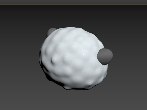 Prop154 Sheep Head 3Dモデル