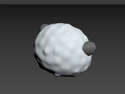Prop154 Sheep Head 3D Model