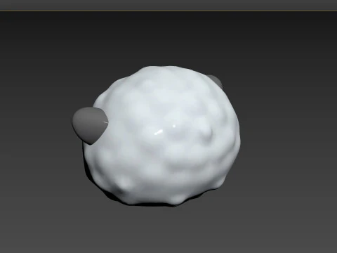 Prop154 Sheep Head 3D Model