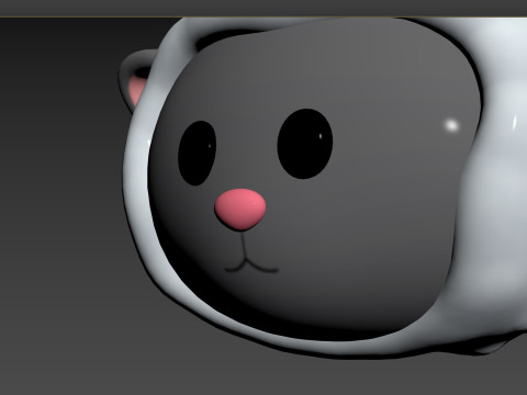 Prop154 Sheep Head 3Dモデル