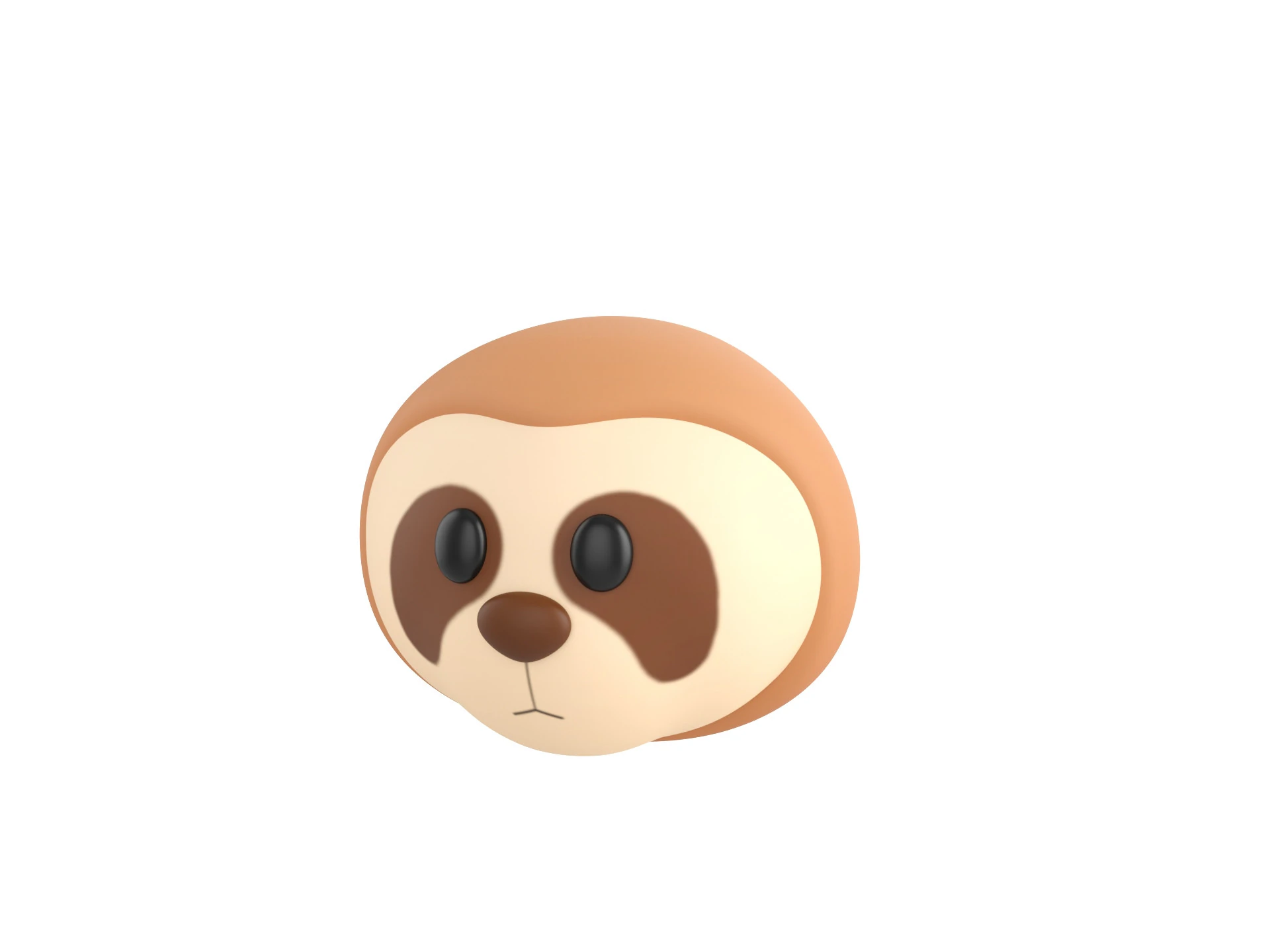 Prop155 Голова ленивца 3D Модель .c4d .max .obj .3ds .fbx .stl .blend 