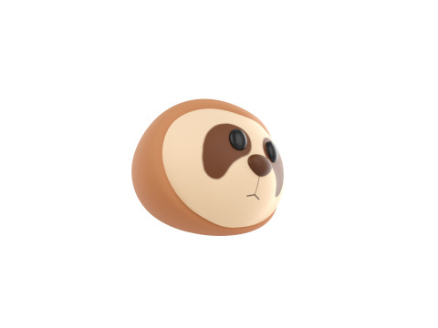 Prop155 Sloth Head Model 3D