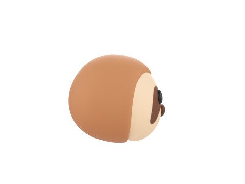 Prop155 Sloth Head Model 3D