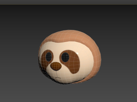 Prop155 Sloth Head Model 3D