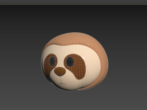 Prop155 Голова ленивца 3D Модель