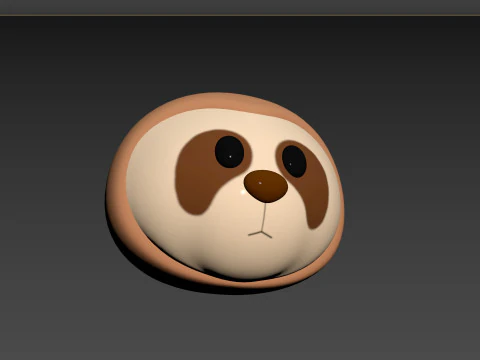 Prop155 Голова ленивца 3D Модель