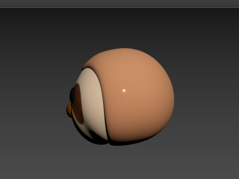 Prop155 Sloth Head Model 3D