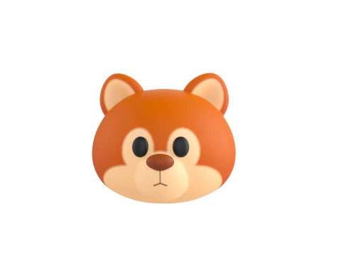 Prop156 Squirrel Head 3D Model