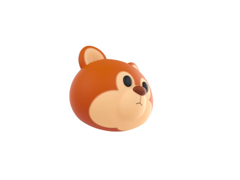 Prop156 Squirrel Head 3D 模型