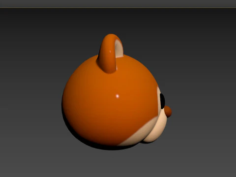 Prop156 Squirrel Head 3D Model