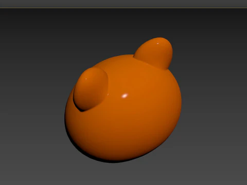 Prop156 Squirrel Head 3D Model