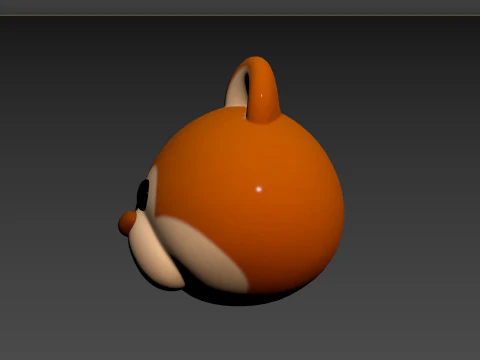 Prop156 Squirrel Head 3D Model