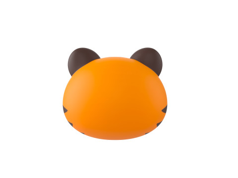 Prop157 Tiger Head Modello 3D