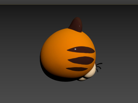 Prop157 Tiger Head Modello 3D