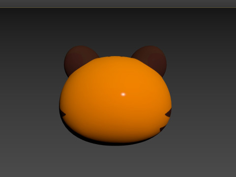 Prop157 Tiger Head Modello 3D