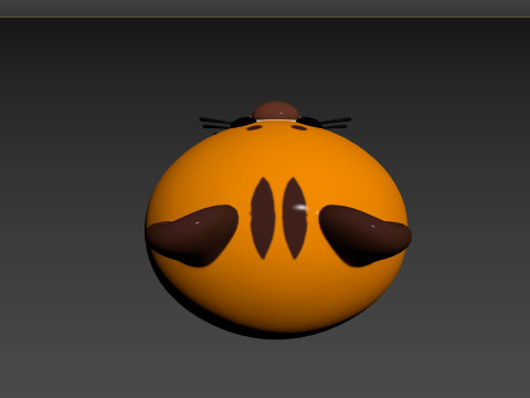 Prop157 Tiger Head Modello 3D