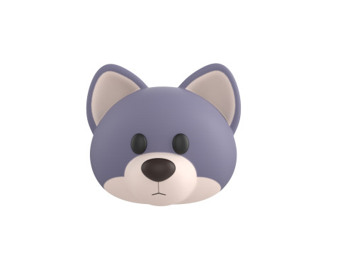 Prop158 Wolf Head 3D मॉडल