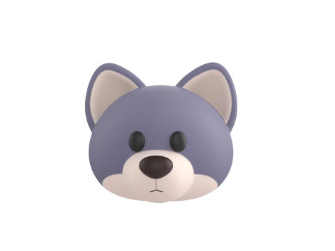Prop158 Wolf Head 3D Model