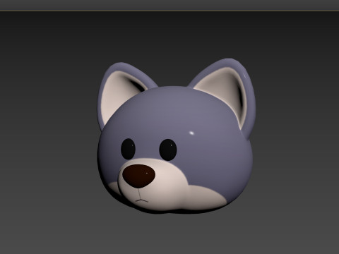 Prop158 Wolf Head 3D मॉडल