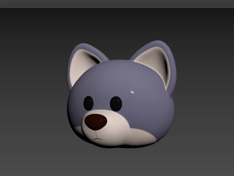 Prop158 Wolf Head 3D Model