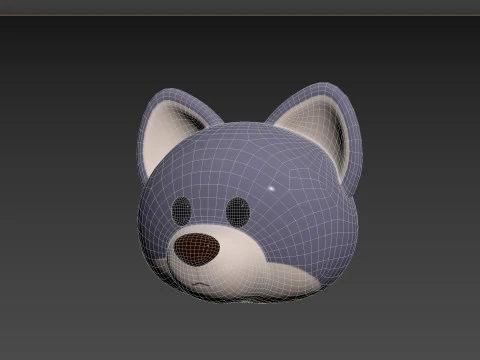 Prop158 Wolf Head 3D Model